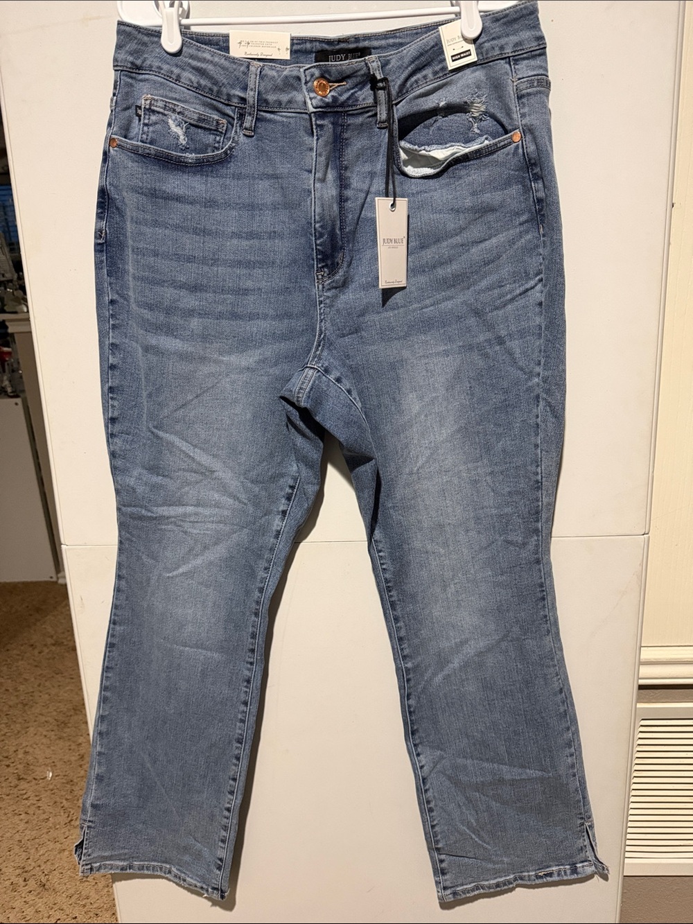 Judy Blue Women's Light Blue Minimally Distressed Bootcut Jeans